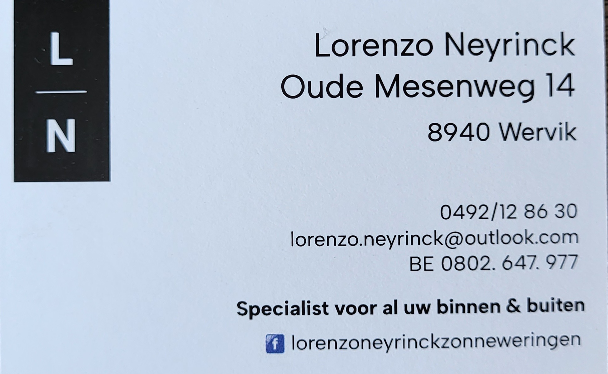 garagepoortinstallateurs Wervik | Lorenzo Neyrinck